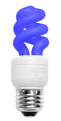 4 Watt Tall Springlamp Blue TCP #28904TBL