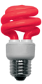 9 Watt Springlamp Red TCP #28909RD